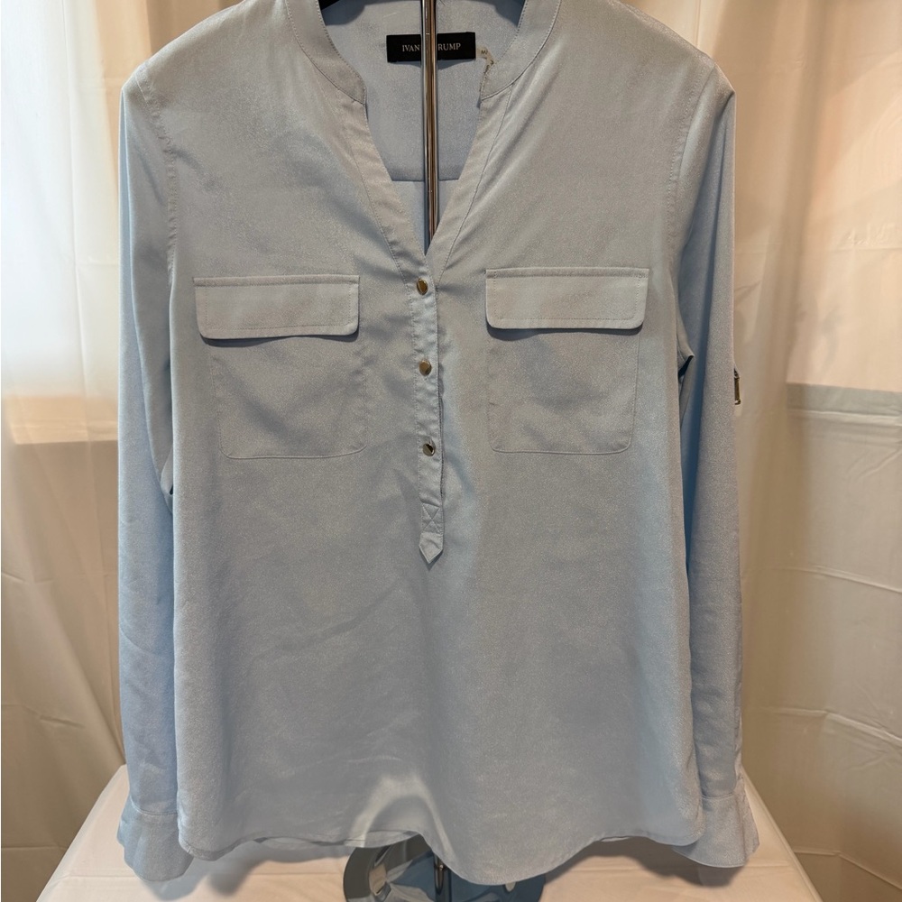 Ivanka Trump Light Blue Blouse